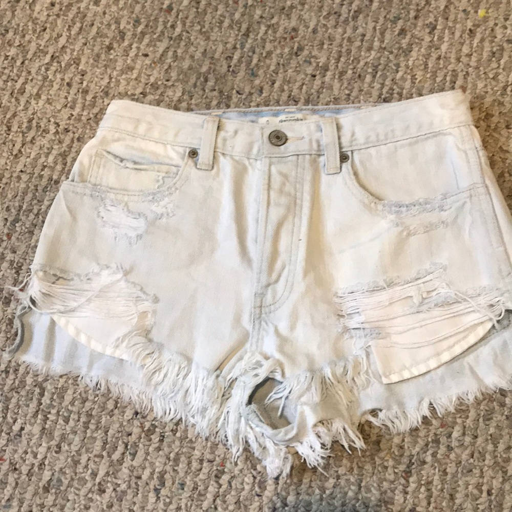 Abercombie and Fitch High Rise shorts